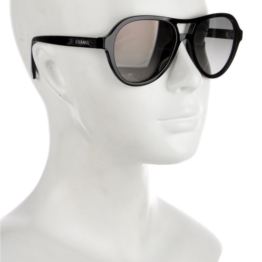 Chanel Pilot Black Sunglasses 5552-U